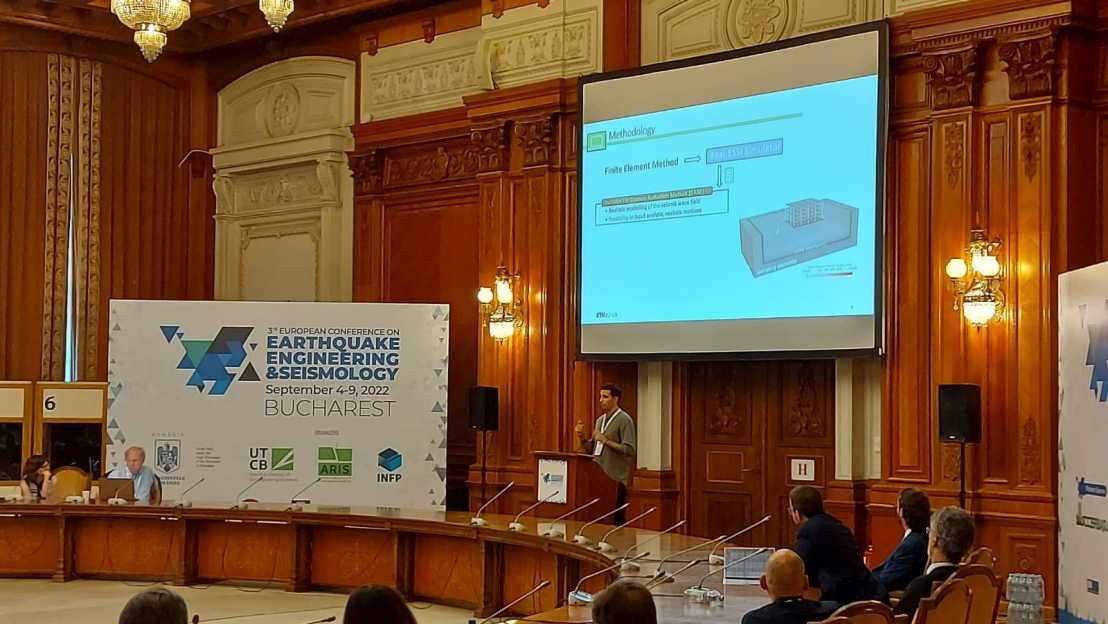 Constantinos presenting at 3ECEES, in Bucharest